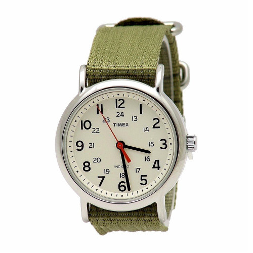 Timex Weekender Slip-Thru Watch - Olive Green