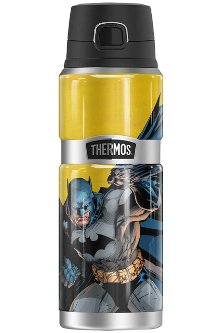Batman Character, THERMOS STAINLESS KING Stainless Steel Drink Bottle, Vacuum insulated & Double Wall, 24oz