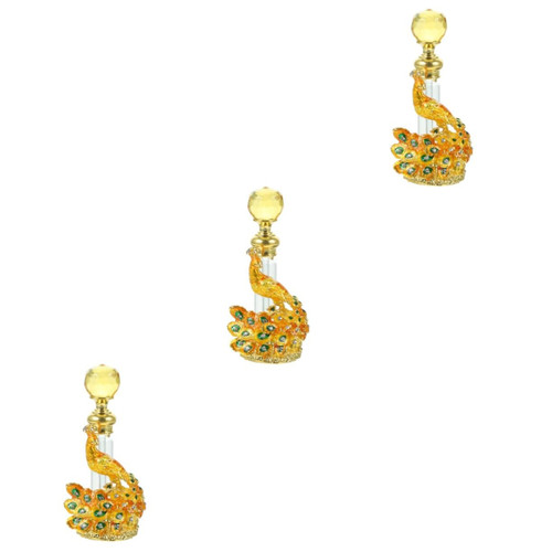 NOLITOY 3pcs Enamel Perfume Bottle Sub Perfume Bottle Empty Crystal Perfume Bottle Egyptian Perfume Bottles Sample Bottles Perfume Vials Empty Perfume Bottle Glass Travel Mini Dubai