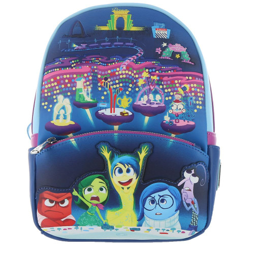 Loungefly Disney Pixar Moments Inside Out Control Panel Mini Backpack Navy