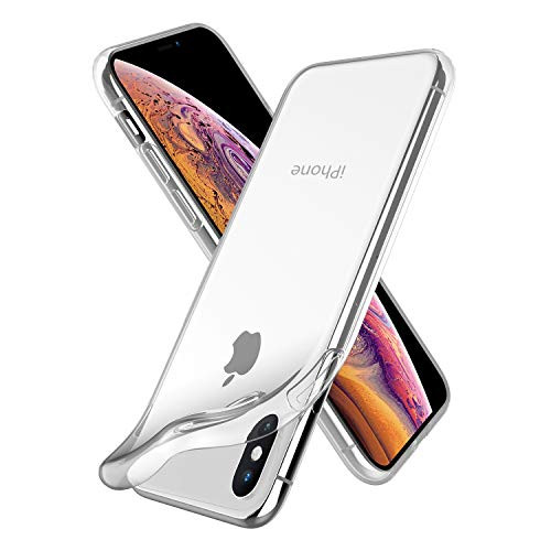Tinfsmart iPhone X Case iPhone Xs Case,Ultra Thin Slim Fit Soft TPU Cover Case Compatible with Apple iPhone Xs 5.8 inch,Shock-Absorption Bumper Cover, Anti-Scratch Clear Back, HD Crystal Clear