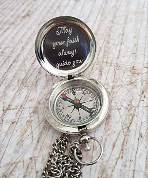 Royalmart Antique Compass Personalized Compass Antique Compass Brass Compass Gift for Graduation, Anniversary, Baptism, or Christmas - Vintage Style Working Compass. (No Engraved) Royalmart Antique Compass Personalized Compass Antique Compass Brass Compass Gift for Graduation, Anniversary, Baptism, or Christmas - Vintage Style Working Compass. (No Engraved)