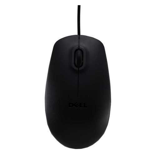 Genuine Dell 9RRC7 Black Optical USB Wired 3-Button Plug & Play Mouse With Scroll Wheel, Compatible Dell Part Numbers: 356WK, 5Y2RG, 11D3V, MS111-P, 330-9456