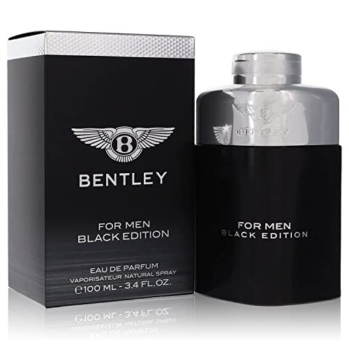 3.4 oz Eau De Parfum Spray Bentley Black Edition Cologne By Bentley Eau De Parfum Spray Cologne for Men~lasting perfume~ (t-fex-542813)