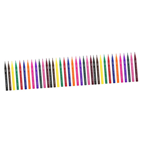 FOMIYES 36 pcs colored eyeliner pencils eyeliner eye pencil eyeliner brown liquid eyeliner Colored Liquid Eyeliner brown eyeliner pencils painted set beauty pen girl