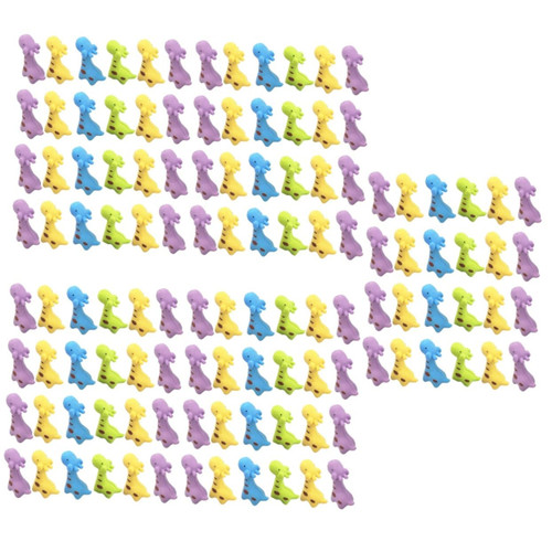 Ciieeo 120 Pcs Animal Eraser Decorative Erasers Pull Apart Erasers Mini Alpaca Models Treasure Pencils Bulk Pets Fun Erasers for Students Bulk Cartoon Primary School Plastic Statue