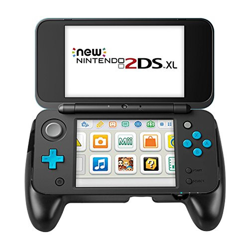 New Nintendo 2DS XL Grip  Younik Handle Grip with Stand for Nintendo New 2DS XL 2017 ( Black )