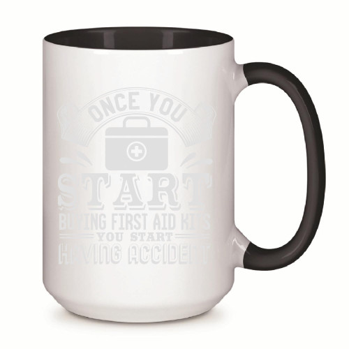 First Aid Kits Essential Gift for Safe Lifestyle Perfect for Everyone 11oz 15oz Inner Color Accent Mug