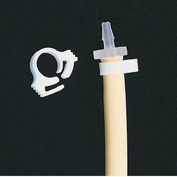 Cole-Parmer White Nylon Hose Clamps, 0.430" x 0.480" 100/pk