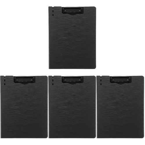 4pcs Folder Folder File Holder Clip Board Folding clipboard Open clipboard Writing clipboard with Storage Practical Office folders Plastic File Clip a4 Multifunction Combination pp