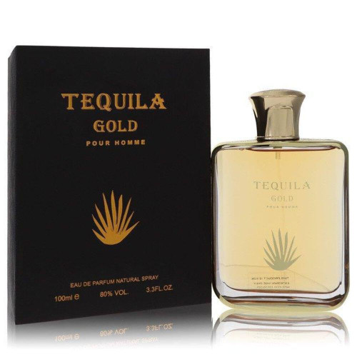Tequila Parfums Tequila Gold Pour Eau De Parfum Spray for Men, 3.4 fluid_ounces