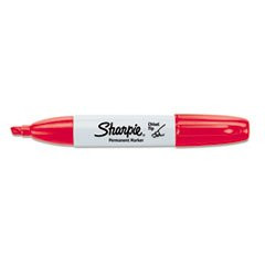(3 Pack Value Bundle) SAN38202 Permanent Marker, 5.3mm Chisel Tip, Red, Dozen