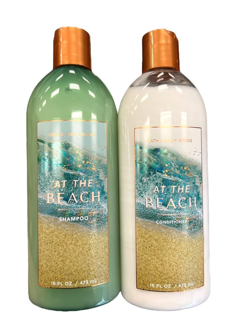 Bath and body Lotion, Perfume Mist, Shower Gel Fragrance Collection (At the Beach ShampooConditionerSet, 2 pc Set)