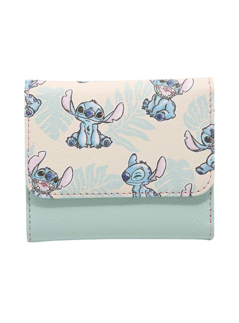 Loungefly Disney Lilo & Stitch Tropical Leaves Mini Wallet Loungefly Disney Lilo & Stitch Tropical Leaves Mini Wallet