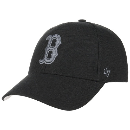'47 Brand Boston Red Sox MVP Structured Adjustable Hat - Black/Charcoal Grey, Unisex, Adult - MLB Baseball Cap '47 Brand Boston Red Sox MVP Structured Adjustable Hat - Black/Charcoal Grey, Unisex, Adult - MLB Baseball Cap