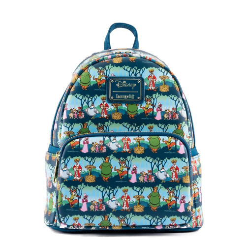 Loungefly Disney Robin Hood Sherwood All Over Print Womens Double Strap Shoulder Bag Purse Loungefly Disney Robin Hood Sherwood All Over Print Womens Double Strap Shoulder Bag Purse