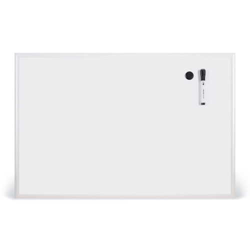 U Brands Magnetic Dry Erase Board, with White Aluminum Frame, Office Supplies, 23" x 35"
