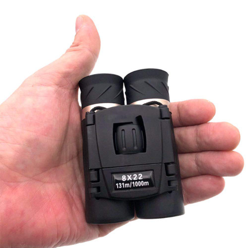 XBSXP 8X22 Mini Binoculars, Durable Antiskid Folding Telescope with Waterproof for Adults Kids Outdoor Birding Travelling Sightseeing Hunting Birdwatching
