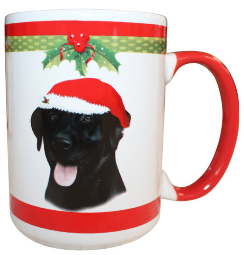 E&S Pets Labrador Black Mug, 15 oz