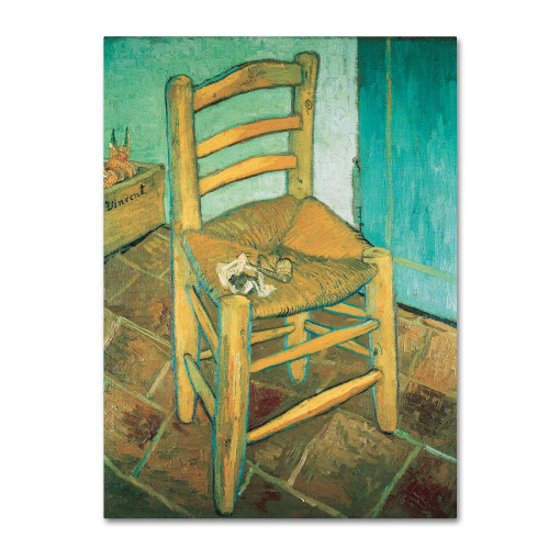 Vincent's Chair by Vincent van Gogh, 14x19-Inch Canvas Wall Art