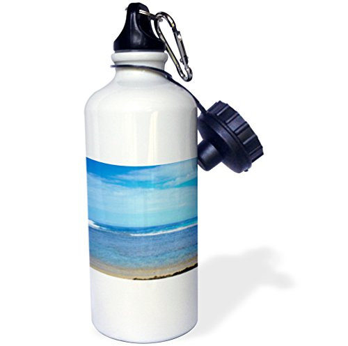 3dRose wb_23534_1 Hawaii Peacock Ii Sports Water Bottle, 21 oz, White