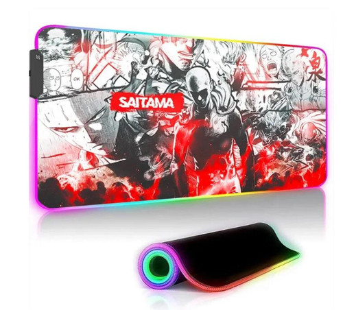 Mouse Pads Large Mouse Pad Gamer LED Gaming Mousepad XXL RGB Game Mats Deskmat Anime Office Keyboard Pads 900x400x4MM