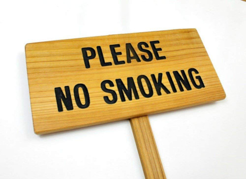 PLEASE NO SMOKING Sign, Warning Marker, Caution Signage, Yard Art, Outdoor Sign, Polite Signage, No Smoking, Oxygen Tank Sign, Wedding Sign