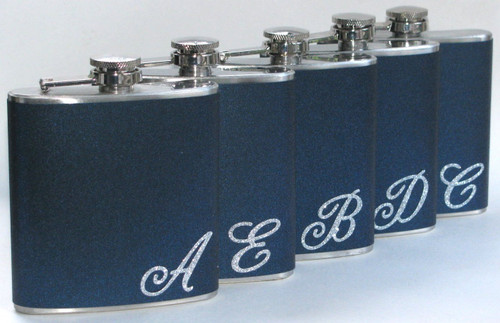 3 Flasks You Pick The Colors Personalized Wedding Bride Bridesmaids Glitter Sparkly Bling 6 oz Stainless Steel Liquor Hip Flask Gift