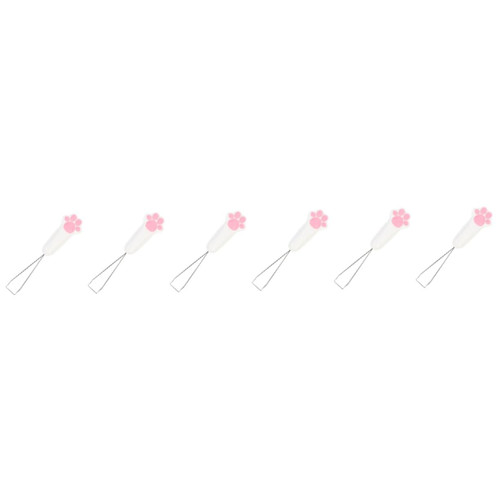 Mikikit 6pcs Key Puller Mechanic Tools Keycap Key Cap Puller Adorable Key Cap Remover Keyboard Repairing Tools Mechanical Keyboard Supplies Mechanical Puller Abs Cute Rama