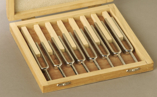 Frey Scientific Steel Tuning Forks, 256 to 512 Hertz, Set of 8