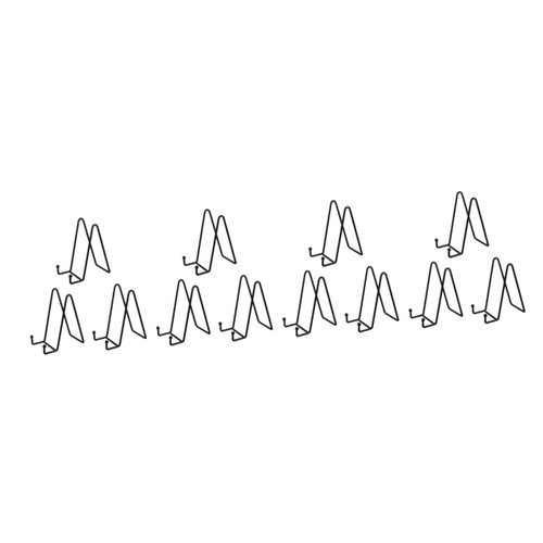 Alipis 12 Pcs Wrought Iron Photo Frame Stand Plate Stand Paper Plate Holder Display Stand Easels for Display Dish Display Holder Photo Display Easel Holder Picture Metal Photo Album
