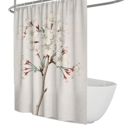 Farmhouse Decor Shower Curtain for Bathroom a Pear Blossom Chinese Style Pattern Prints Bathroom Shower Curtain Waterproof Quick Dry W86xL72in