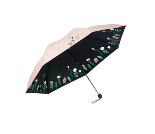 Umbrella Compact Travel Umbrella Mini UV Protection Umbrella Lightweight Mini Travel Umbrella Compact Small Folding Umbrella for Rain (Color : Pink)