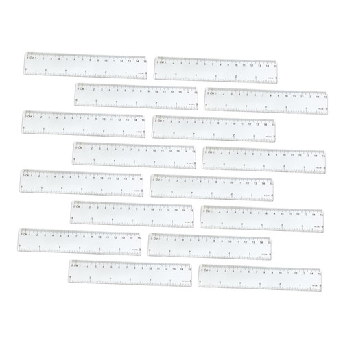UKCOCO 64 pcs rulers for Kids Small Ruler Measuring Tool Straight Ruler Centimeter Ruler Clear Ruler Drawing Ruler School Supplies Clear Plastic Ruler Office Drawing Ruler