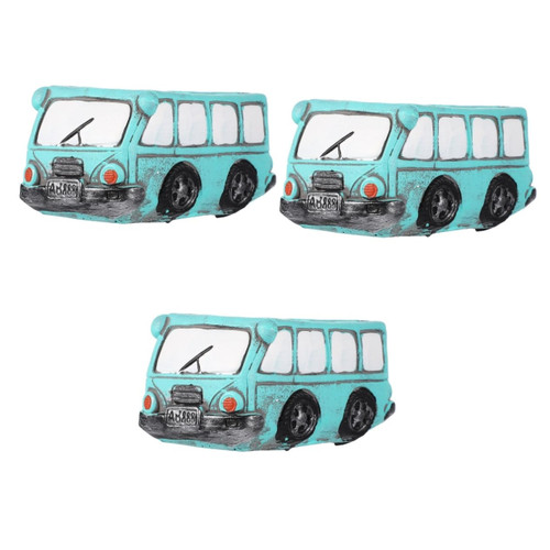 Yardwe 3pcs Car Succulent Flower Pot Retro Succulent Planter Car Planter Pot Car Succulent Planter Car Flower Pots Vase Truck Plant Pot Indoor Car Plant Pot Desktop Cement Ceramic Basin