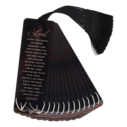 Hunter's Prayer Midnight Black 6 x 2 Paper Tassel Bookmarks Pack of 12 Hunter's Prayer Midnight Black 6 x 2 Paper Tassel Bookmarks Pack of 12