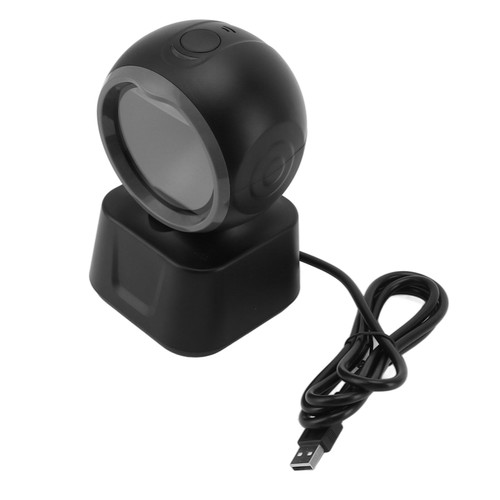 Desktop Barcode Scanner, 1D 2D QR Omnidirectional Hands FreeAutomatic Image Sensing USB Desktop Barcode Scanner for Retail Supermarket Shop Warehouse