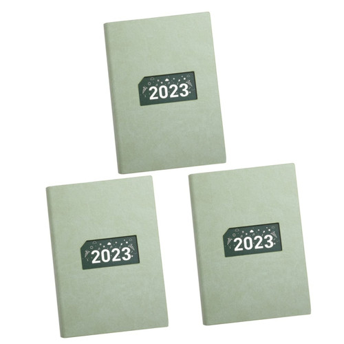 Operitacx 3pcs Notebook Note Pads Journals Schedule Notepad Portable Notepad Students Planner Notepad Students Yearly Notepad Monthly Planner Notepad Supplies Paper Multifunction A5