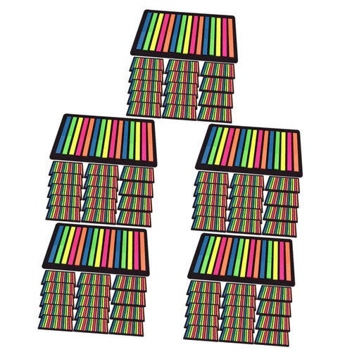 Ciieeo 75 Sheets Removable Sticky tabs Highlighter Page Markers memo Note tabs Annotation Supplies Colored Thin Highlight Strips Guided Annotation tabs Flags Books Note Page The pet