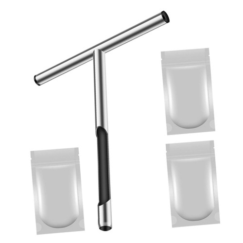 ORFOFE 1 Soil Sampler Soil Sample Detector Farm Soil Sampling Tools Stainless Steel Soil Probe Soil Sample Tool Portable Soil Sample Probe Test Soil Sample Probe Golf Metal Alloy