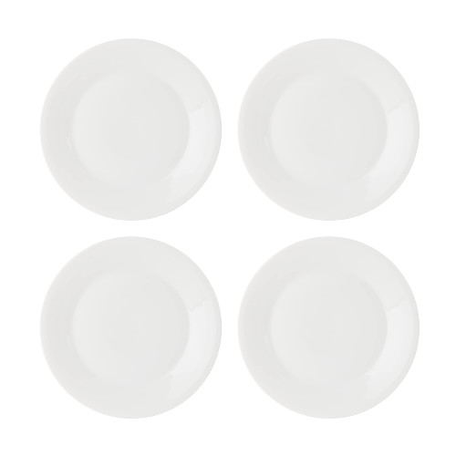 Royal Doulton 1815 Pure 9", Set of 4 Salad Plates, 9in, White