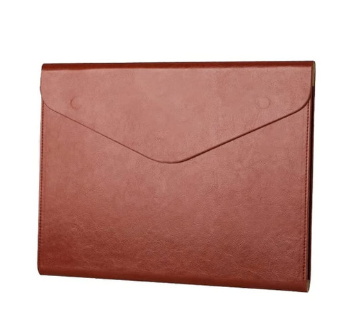 Twomech Folder File Folder File Folder Document Bag Leather Briefcase with Large Capacity Business Document Pocket Magnetic Buckle Waterproof Folders File Folders (Color : D, Size : 2pc)