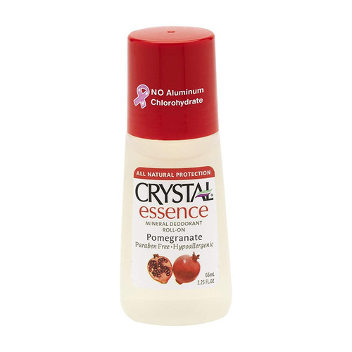 Crystal Essence Mineral Deodorant Roll-On, Pomegranate 2.25 oz ( Pack of 8)