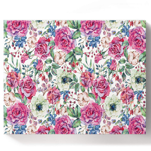 Paintworks Paint by Number Kit for Adults Kids Beginner, DIY Canvas Painting by Numbers for Home Decoration, 16"x20" DIY Paint by Numbers - Rose Watercolor Painting