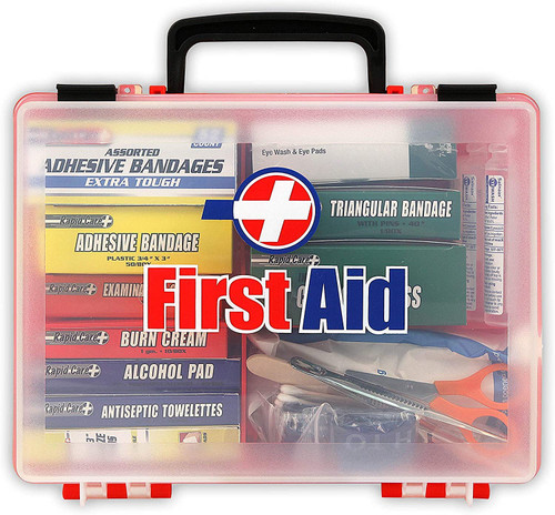 Premium 25 Person OSHA/ANSI Compliant Unitized First Aid Kit in Detachable Wall Mountable Poly Case