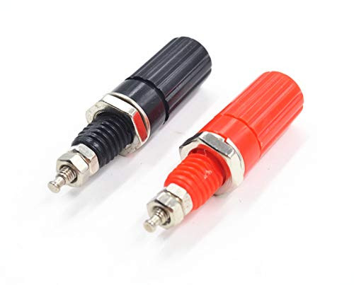 Wire Binding Post Adapter,Amplifier Terminal Connector Binding Post Banana Plug Jack Socket Panel/Chassis Mount Connectors - Length:1.8" / 45mm (LW) - (20Pack)