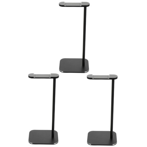 OSALADI 3 Sets Headphone Hanger Headphone Stand Headset Holder Computer Headsets Desktop Computer Stand Headphone Rack Aluminum Alloy Headphone Holder Alloy Stand for Headset Metal Shelf