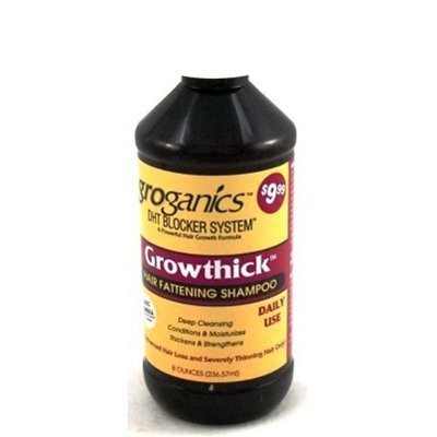 Groganics Dht Growthick Shampoo 8oz (3 Pack)
