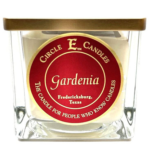 Circle E Candles, Gardenia Scent, Medium Size Jar Candle, 22oz, 2 Wicks