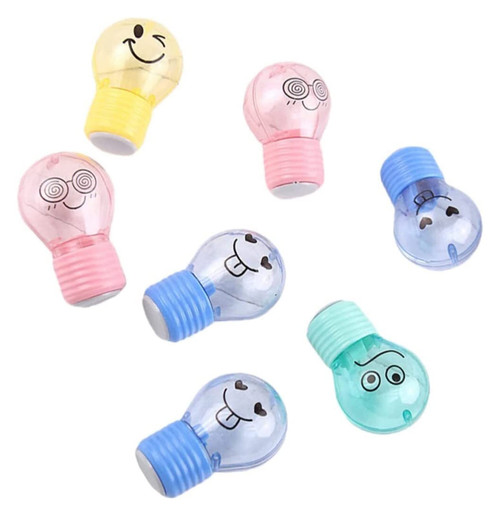 10pcs Sharpener for Kids Hand Pencil Sharpener Plastic Pencil Sharpener Small Pencil Sharpener Knife Sharpener Bulb Pencil Sharpener Mini Sharpener Cartoon Sharpener Child Battery Pencil sharpener